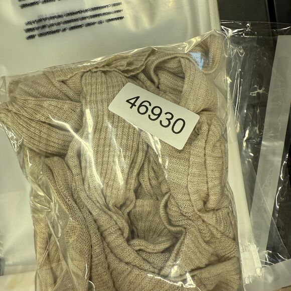 Talbots Top Women M Medium Beige Open Front Long Sleeve Linen Casual Solid - Picture 5 of 5